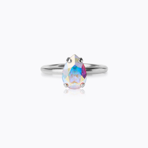 Caroline Svedbom Silver Petite Drop Ring - Aurore Boreale AB